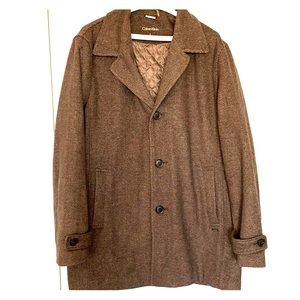 Men’s Calvin Klein Tweed Coat size L